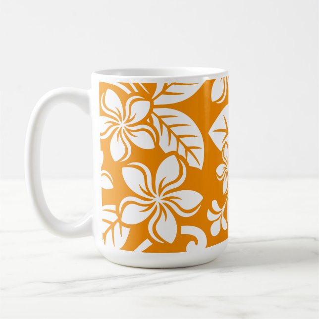 PLUMERIA (ORANGE) KAFFEETASSE (Links)