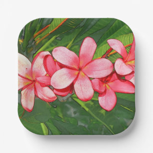 Plumeria Pappteller