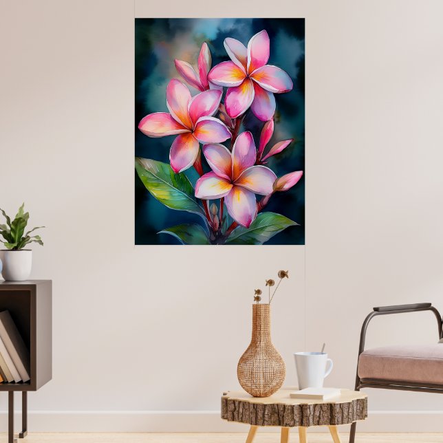 Plumeria Plumeria Poster (Wohnzimmer 3)