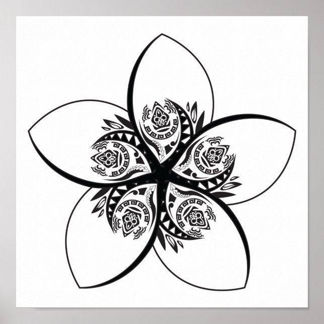 Plumeria Poster (Vorne)