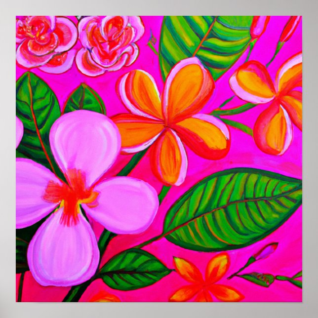 Plumeria Punch Poster (Vorne)