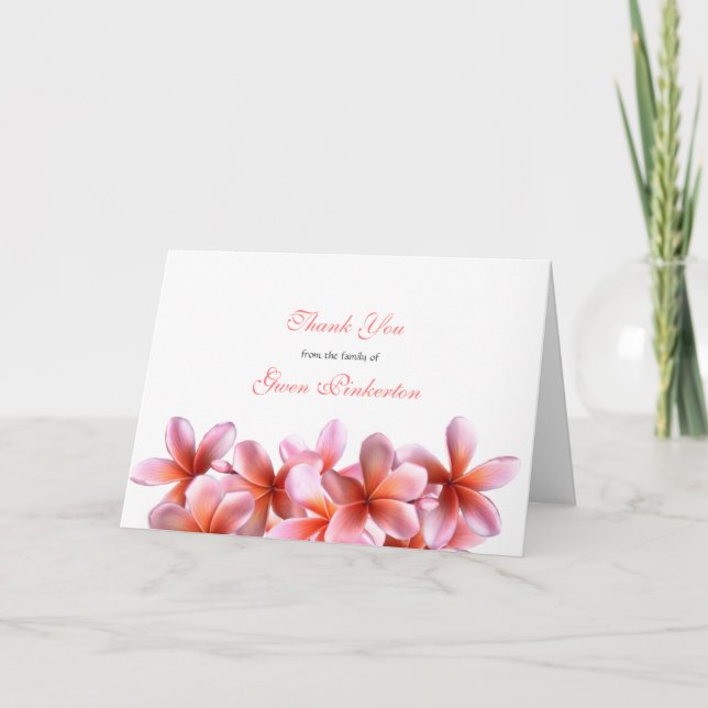 Plumeria rose Sympathie Florale Merci Modèle (Devant)