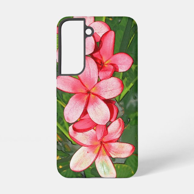 Plumeria Samsung Galaxy Hülle (Rückseite)