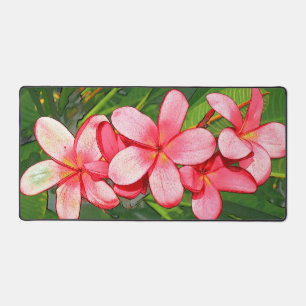 Plumeria Schreibtischunterlage