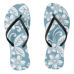 PLUMERIA (SLATE BLAUE), Paar von Flip Flops