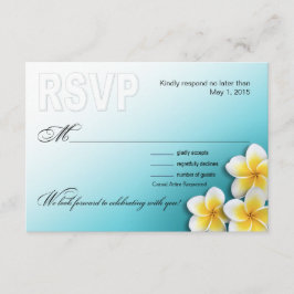 Plumeria Starfish Tropical Beach UAWG RSVP Karte