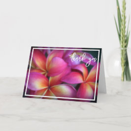 Plumeria Vielen Dank Dankeskarte