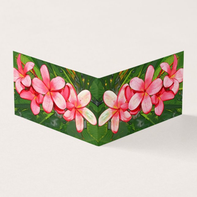 Plumeria Visitenkarten (Vorderseite)