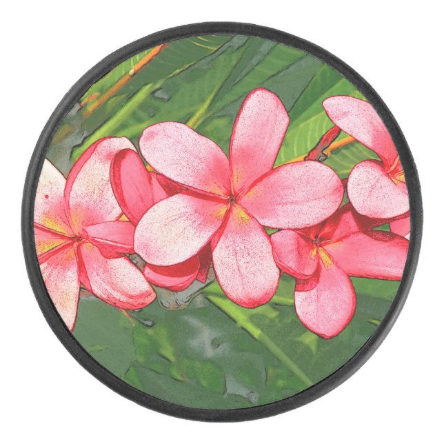 Plumerias Eishockey Puck (Vorderseite)