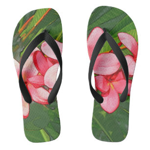 Plumerias Flip Flops