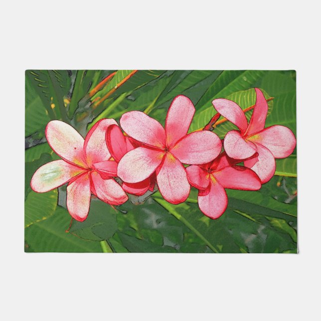 Plumerias Fußmatte (Vorderseite)