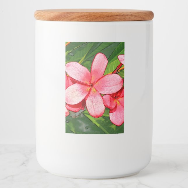 Plumerias Lebensmitteletikett (Vorderseite)