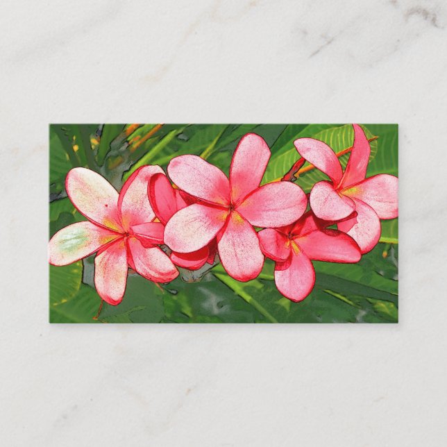 Plumerias Platzkarte (Vorderseite)