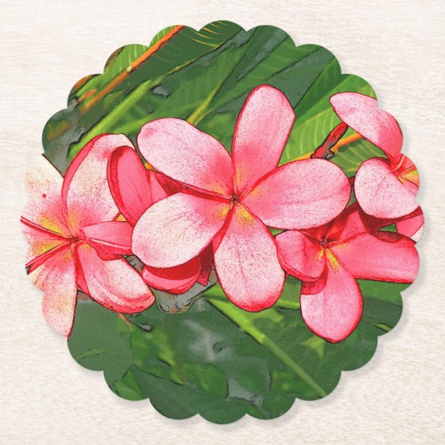 Plumerias Untersetzer (Vorderseite)