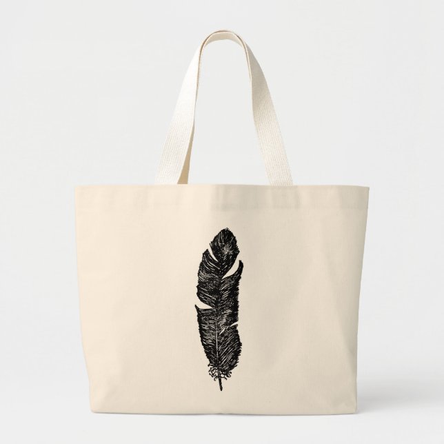 Plumes anciennes sur Sac fourre-tout (Devant)