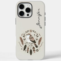 Plumes Ciel Sacré Oiseau Boho iPhone / coque ipad