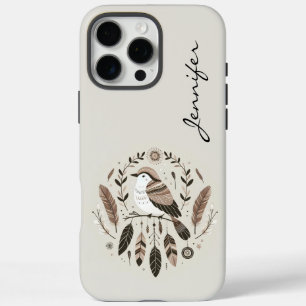 Plumes Ciel Sacré Oiseau Boho iPhone / coque ipad