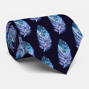 Plumes Cravate - Couleurs personnalisées - Bleu fo