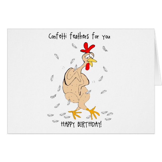 Plumes de Confetti de poulet (Devant horizontal)