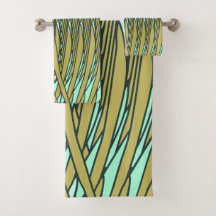 Plumes de style tropical, ensemble de serviettes i