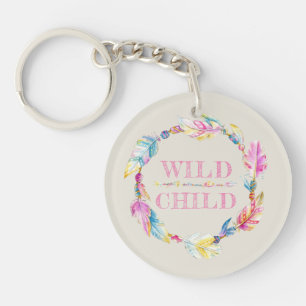 Plumes d'enfant sauvage coloré aquarelle art