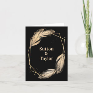 Plumes d'or sur noir