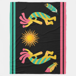 Plumes et couverture en polaire Kokopelli