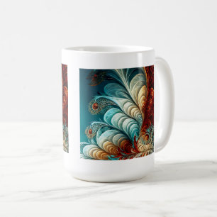 Plumes fractales Mug classique, 15 oz