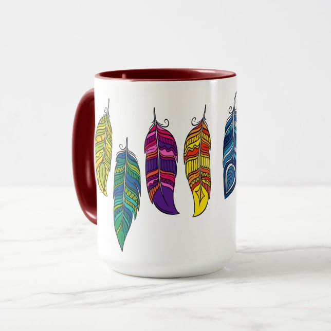 Plumes Mug (Devant gauche)