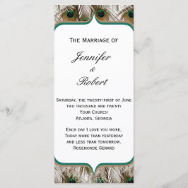 Plumes Peacock avec un programme à double cadre