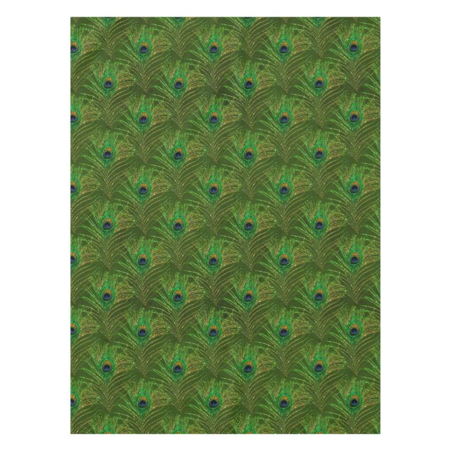 Plumes Peacock Or Vert Nappe (Devant)