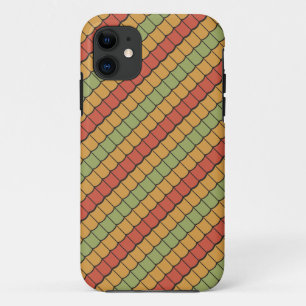 Plumes tribales Rouge Jaune Vert iPhone 5/5s Coque