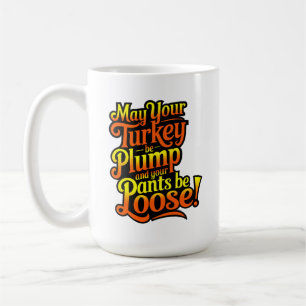 Plump Türkei, Cartoon Bauer Türkei, Tasse