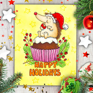 Plumpudding Postkarte