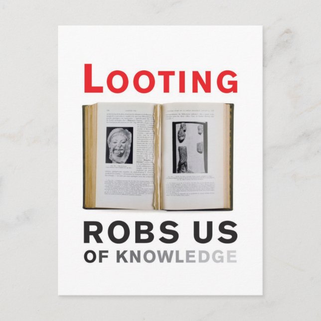 Plündern von Robs Us of Knowledge Postcard Postkarte (Vorderseite)