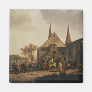 Plünderung einer Kirche während der Revolution Magnet