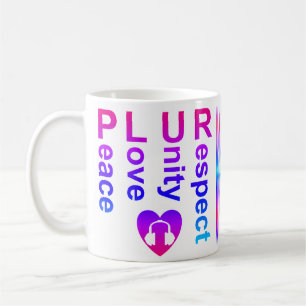 PLUR (Peace Liebe Unity Respect) Kaffeetasse
