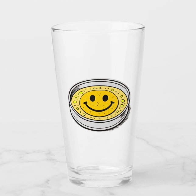 Pluribus Happiness Smiley Gesicht Glas (Vorderseite)