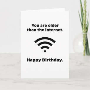 Plus ancienne que la carte d'anniversaire amusante