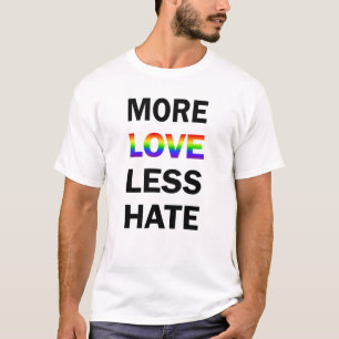Plus d'amour moins de T-shirt de haine