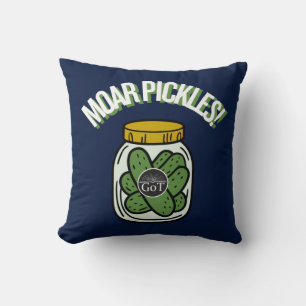 Plus de cornichons ! Coussin de lancer
