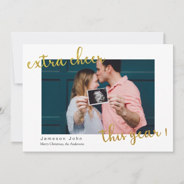 plus de joie cette année carte de vacances faire-p (Devant)