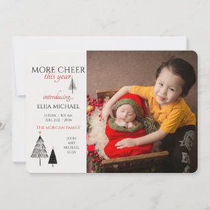 Plus de joie cette année Faire-part de naissance p