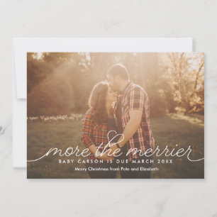 Plus de la carte de Noël de grossesse Merrier