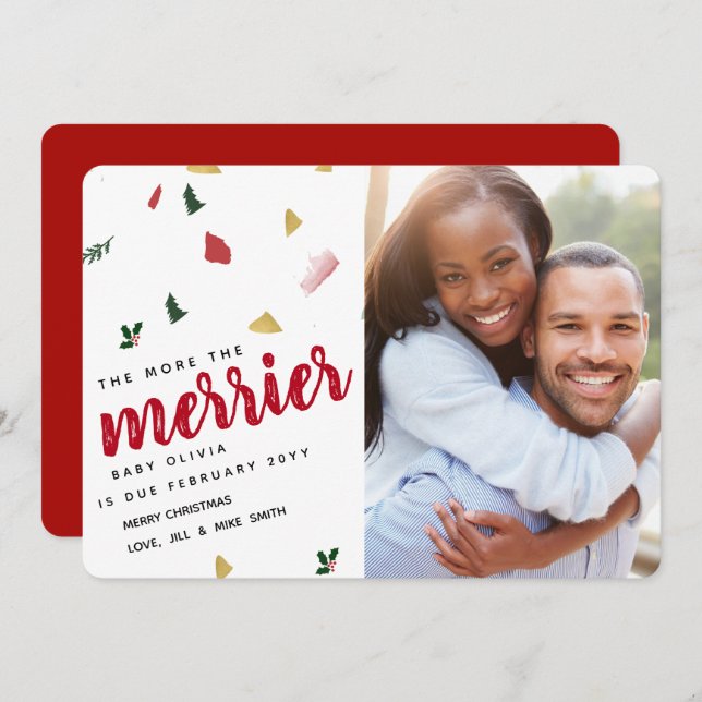 Plus de la Faire-part de grossesse de vacances Mer (Devant / Derrière)