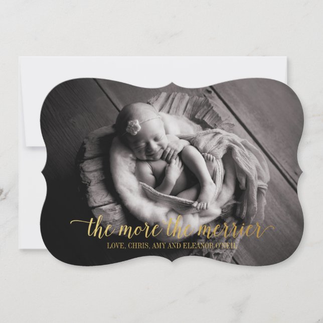 Plus de la Merrier Holiday Card, Faire-part de nai (Devant)