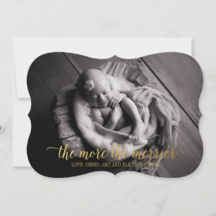 Plus de la Merrier Holiday Card, Faire-part de nai