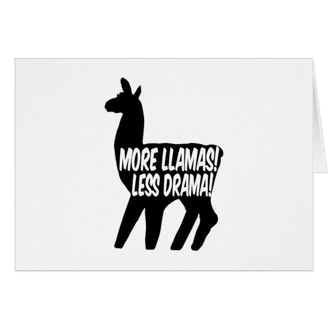 Plus de lamas moins de drame (Devant horizontal)