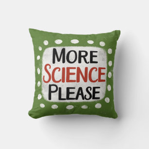 Plus De Science S'Il Vous Plaît Jeter Oreiller