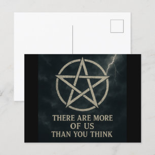 Plus d'entre nous Carte postale Wicca
